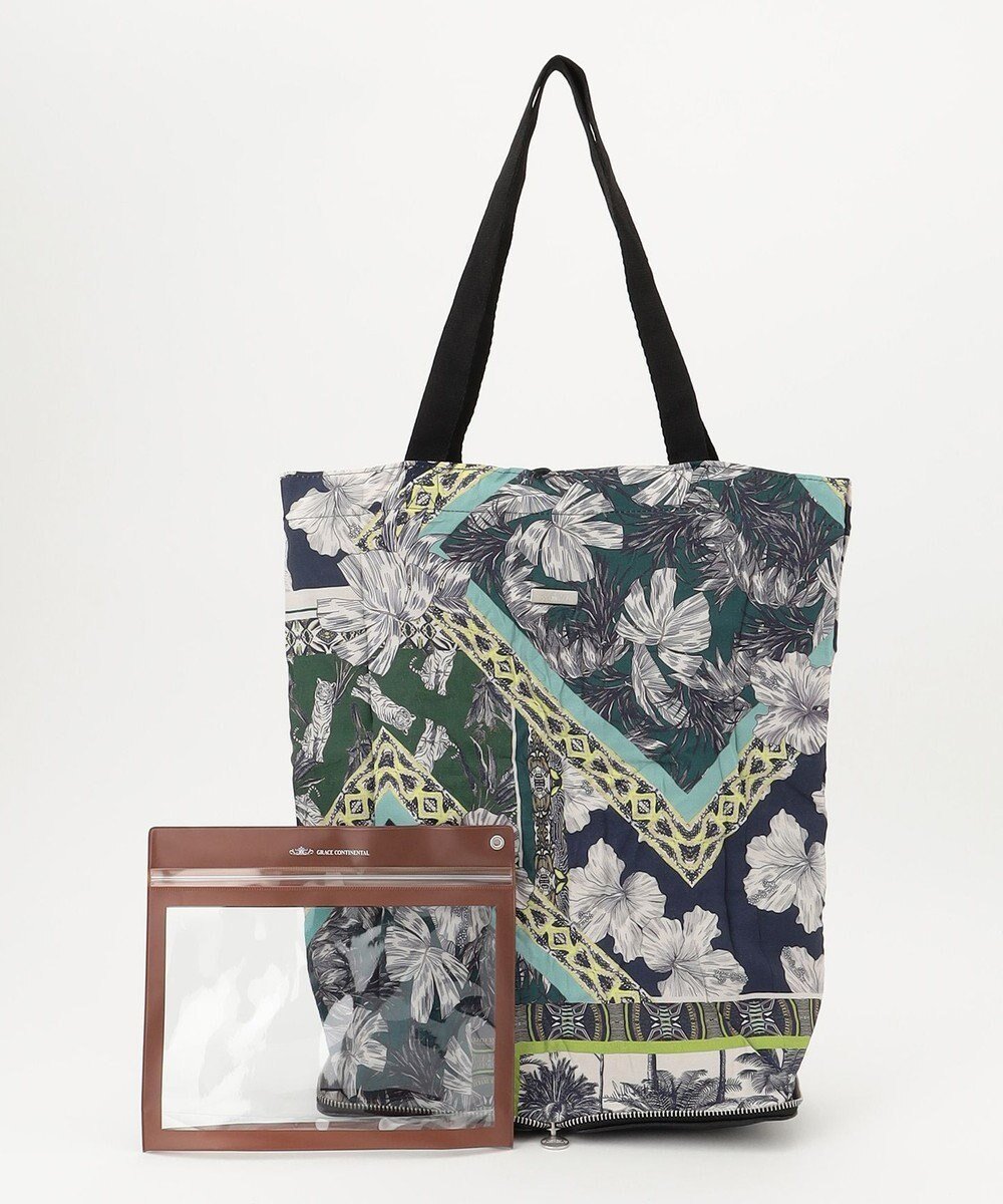 【グレース コンチネンタル/GRACE CONTINENTAL】のFabricトートバッグ インテリア・キッズ・メンズ・レディースファッション・服の通販 founy(ファニー) 　ファッション　Fashion　レディースファッション　Fashion for Women　バッグ　Bags　ネイビー|ID: prp329100004676881 ipo3291000000034263270