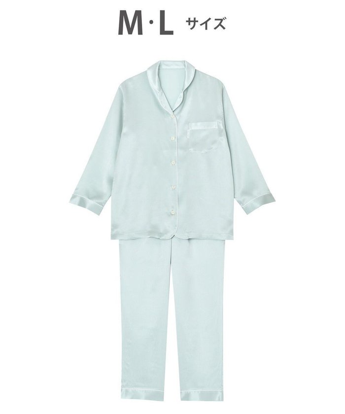 【ワコール 睡眠科学/wacoal suimin】の【パジャマ】 長袖・長ズボン シルクサテン 吸放湿性 睡眠科学/ワコール YDX582 インテリア・キッズ・メンズ・レディースファッション・服の通販 founy(ファニー) https://founy.com/ ファッション Fashion レディースファッション Fashion for Women トップス・カットソー Cut & Sew Tops サテン Satin, Glossy Fabric シルク Silk, 100% Silk 長袖 Long Sleeve, Full Sleeve パジャマ Pajamas, Sleepwear パターン Pattern, Design Print メンズ Men's, Menswear ロング Long, Long-Length |ID: prp329100004676895 ipo3291000000034263621