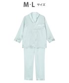【ワコール 睡眠科学/wacoal suimin】の【パジャマ】 長袖・長ズボン シルクサテン 吸放湿性 睡眠科学/ワコール YDX582 グリーン|ID: prp329100004676895 ipo3291000000034263623