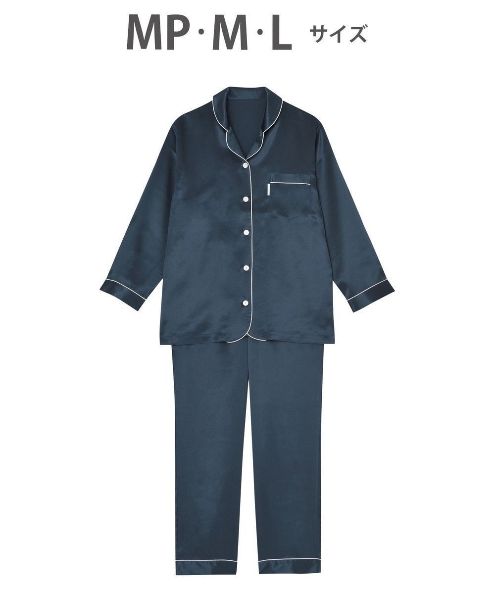 【ワコール 睡眠科学/wacoal suimin】の【パジャマ】 長袖・長ズボン シルクサテン 吸放湿性 睡眠科学/ワコール YDX582 インテリア・キッズ・メンズ・レディースファッション・服の通販 founy(ファニー) ファッション Fashion レディースファッション Fashion for Women トップス・カットソー Cut & Sew Tops サテン Satin, Glossy Fabric シルク Silk, 100% Silk 長袖 Long Sleeve, Full Sleeve パジャマ Pajamas, Sleepwear パターン Pattern, Design Print メンズ Men's, Menswear ロング Long, Long-Length コン|ID: prp329100004676895 ipo3291000000034263626