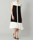 【グレース コンチネンタル/GRACE CONTINENTAL】のカラーブロックシャツドレス ブラック|ID: prp329100004676911 ipo3291000000033791221