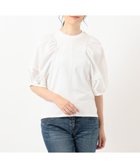 【シェアパーク/SHARE PARK】の【洗える】ボリュームスリーブフハクコンビカットソー 人気、トレンドファッション・服の通販 founy(ファニー) ファッション Fashion レディースファッション Fashion for Women トップス・カットソー Cut & Sew Tops シャツ・ブラウス・オフィスカジュアル Elegant Blouses & Button-Ups ロングTシャツ・Tシャツ Longline T-Shirts & Tees カットソー・ベーシックTシャツ Cut-and-Sewn Tops / Stretch Tees & Basics ボリューム袖・フリルスリーブブラウス Voluminous & Ruffle Sleeves / Puffy Sleeve Tops カットソー Cut and Sewn Top レース Lace, Lace Fabric 夏 Summer 春 Spring S/S・春夏 SS, Spring/Summer, Warm Season 洗える Machine Washable thumbnail アイボリー系|ID: prp329100004676912 ipo3291000000033791223