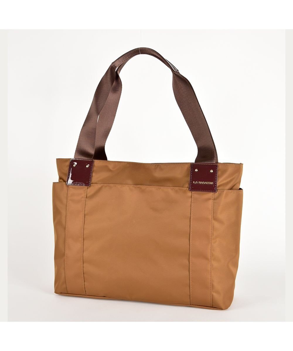 【ラ バガジェリー/LA BAGAGERIE】のナイロントートバッグ インテリア・キッズ・メンズ・レディースファッション・服の通販 founy(ファニー) 　ファッション　Fashion　レディースファッション　Fashion for Women　バッグ　Bags　おすすめ　Recommended / Our Picks　シンプル　Simple, Minimal　ポケット　Pocket, Pocket Detail　エレガント 上品　Elegant　軽量　Lightweight, Ultra Light　ビジネス 仕事 通勤　Business / Work / Commuting　チョコ|ID: prp329100004676950 ipo3291000000034265795