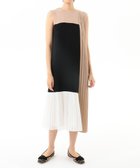 【グレース コンチネンタル/GRACE CONTINENTAL】のカラーブロックプリーツワンピース ブラック|ID: prp329100004676953 ipo3291000000033791404
