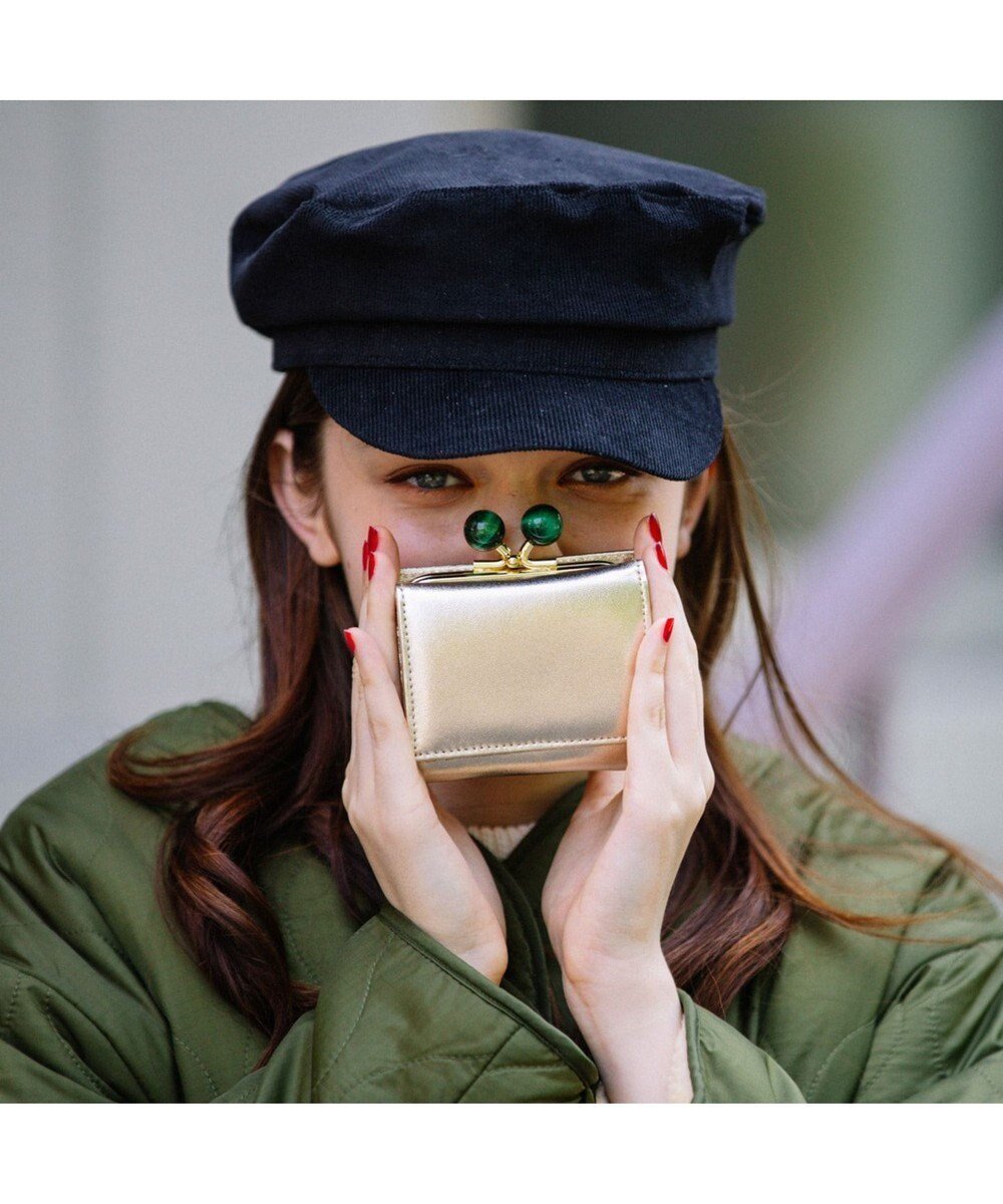 【アンビリオン/UNBILLION】のperche ジェムストーンがま口3つ折り財布 インテリア・キッズ・メンズ・レディースファッション・服の通販 founy(ファニー) ファッション Fashion レディースファッション Fashion for Women ミニ財布・二つ折り財布 Wallets & Card Cases シルバー Silver, Metallic Silver ラベンダー Lavender 財布 Wallet, Purse ゴールド|ID: prp329100004676955 ipo3291000000034265825