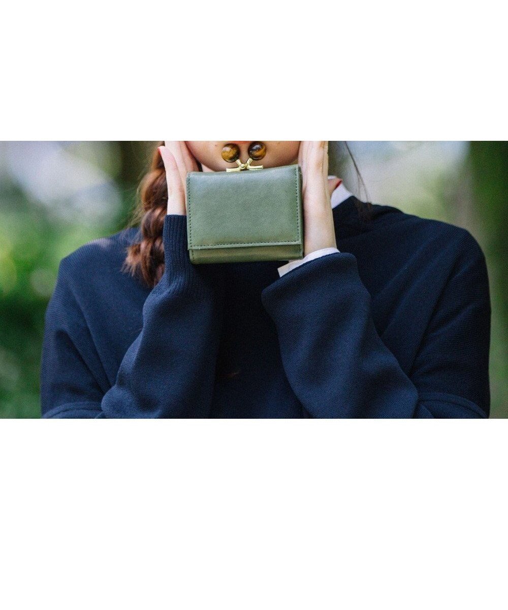 【アンビリオン/UNBILLION】のperche ジェムストーンがま口3つ折り財布 インテリア・キッズ・メンズ・レディースファッション・服の通販 founy(ファニー) ファッション Fashion レディースファッション Fashion for Women ミニ財布・二つ折り財布 Wallets & Card Cases シルバー Silver, Metallic Silver ラベンダー Lavender 財布 Wallet, Purse グリーン|ID: prp329100004676955 ipo3291000000034265826