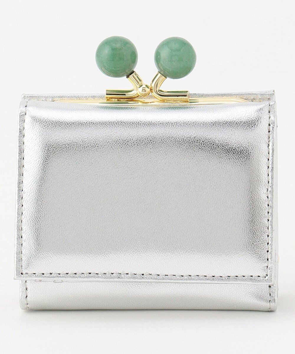 【アンビリオン/UNBILLION】のperche ジェムストーンがま口3つ折り財布 インテリア・キッズ・メンズ・レディースファッション・服の通販 founy(ファニー) ファッション Fashion レディースファッション Fashion for Women ミニ財布・二つ折り財布 Wallets & Card Cases シルバー Silver, Metallic Silver ラベンダー Lavender 財布 Wallet, Purse シルバー|ID: prp329100004676955 ipo3291000000034265837