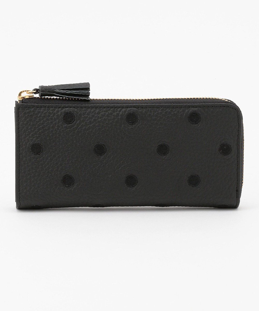 【アンビリオン/UNBILLION】のperche 牛革ドット刺繍L字パームフィット長財布 インテリア・キッズ・メンズ・レディースファッション・服の通販 founy(ファニー) ファッション Fashion レディースファッション Fashion for Women ミニ財布・二つ折り財布 Wallets & Card Cases おすすめ Recommended / Our Picks コンパクト Compact, Small Size ドット Polka Dot, Dot Pattern ベーシック Basic, Essential 財布 Wallet, Purse ブラック|ID: prp329100004676956 ipo3291000000034265857