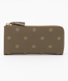 【アンビリオン/UNBILLION】のperche 牛革ドット刺繍L字パームフィット長財布 オーク|ID: prp329100004676956 ipo3291000000034265861