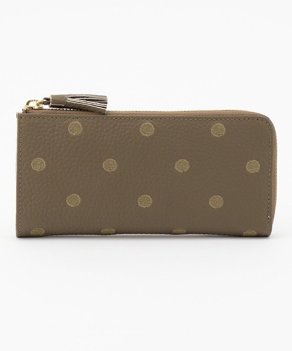 【アンビリオン/UNBILLION】のperche 牛革ドット刺繍L字パームフィット長財布 インテリア・キッズ・メンズ・レディースファッション・服の通販 founy(ファニー) ファッション Fashion レディースファッション Fashion for Women ミニ財布・二つ折り財布 Wallets & Card Cases おすすめ Recommended / Our Picks コンパクト Compact, Small Size ドット Polka Dot, Dot Pattern ベーシック Basic, Essential 財布 Wallet, Purse オーク|ID: prp329100004676956 ipo3291000000034265861