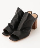 【グレース コンチネンタル/GRACE CONTINENTAL】のレザースタックヒールサンダル ブラック|ID: prp329100004676965 ipo3291000000033791498