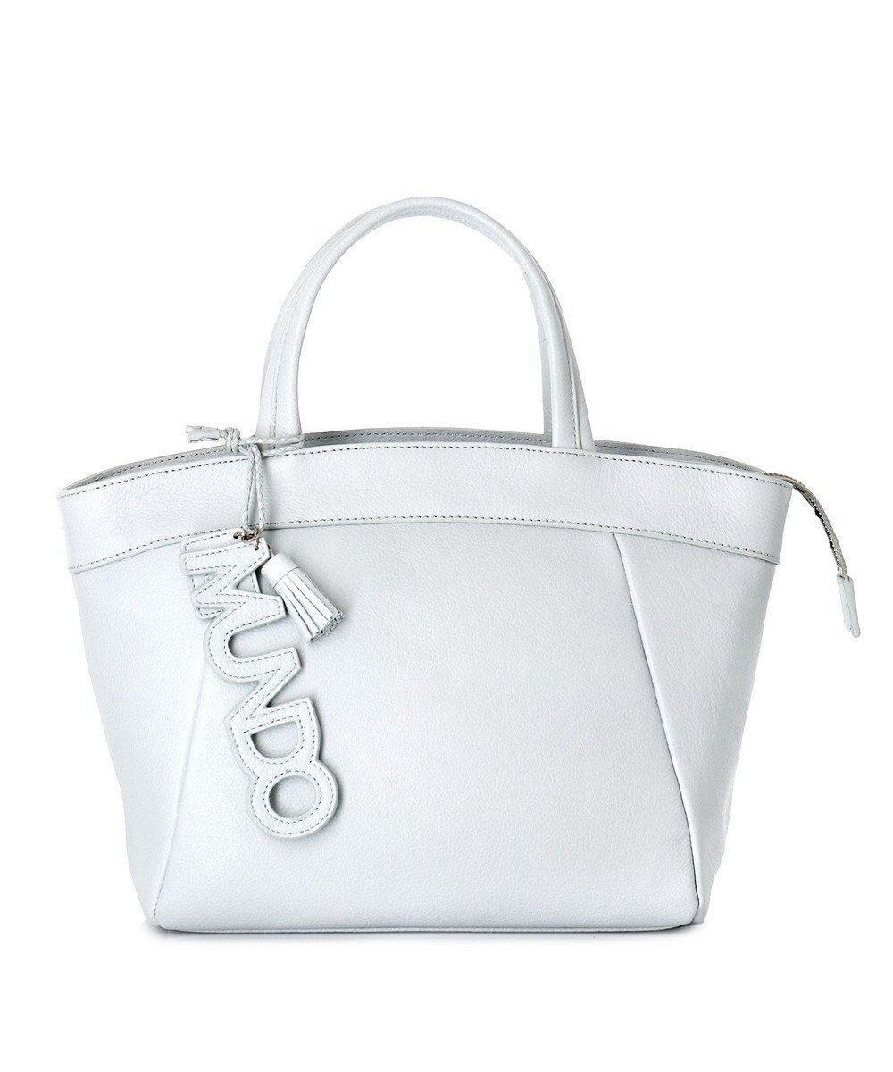 【イビサ/IBIZA】のMUNDO 牛革 ハンドバッグ インテリア・キッズ・メンズ・レディースファッション・服の通販 founy(ファニー) ファッション Fashion レディースファッション Fashion for Women バッグ Bags シンプル Simple, Minimal チャーム Charm, Pendant プレート Plate, Dish ポケット Pocket, Pocket Detail エレガント 上品 Elegant ライトグレー|ID: prp329100004676975 ipo3291000000034264307