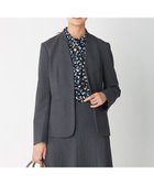 【ジェイ プレス/J.PRESS】の【スーツ対応】T/Rアルガンシルク ノーカラージャケット グレー系|ID: prp329100004676990 ipo3291000000034266269