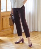 【ジェイ プレス/J.PRESS】の【洗える】T/Rアルガンシルク クロップドパンツ ワイン系|ID: prp329100004676994 ipo3291000000033791630