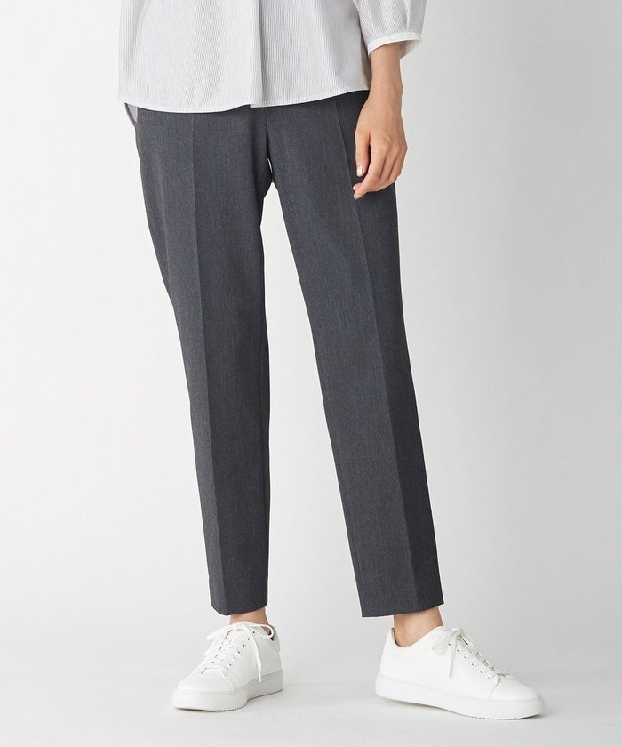 【ジェイ プレス/J.PRESS】の【洗える】T/Rアルガンシルク クロップドパンツ インテリア・キッズ・メンズ・レディースファッション・服の通販 founy(ファニー) https://founy.com/ ファッション Fashion レディースファッション Fashion for Women パンツ Pants & Trousers ストレッチ Stretch, Stretchy Fabric センター Center, Center Line 洗える Machine Washable A/W・秋冬 Autumn/Winter |ID: prp329100004676994 ipo3291000000034266324