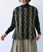 【ムーク/muuc】の〈保温&吸湿 ふんわり機能素材生地〉撫菜の花刺繍 ゆったりプルオーバー グリーン|ID: prp329100004676998 ipo3291000000033791640