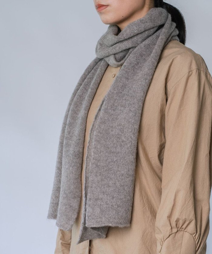 【アンドウール/AND WOOL】の〈上質な素材と手仕事から生まれた優しいニット〉ヤクの糸を編んだ細巾ストール インテリア・キッズ・メンズ・レディースファッション・服の通販 founy(ファニー) https://founy.com/ ファッション Fashion レディースファッション Fashion for Women キャンバス Canvas, Canvas Fabric ショール Shawl, Wrap ストール Stole, Wrap 手編み Hand-Knitted, Handmade Knit ベーシック Basic, Essential A/W・秋冬 Autumn/Winter S/S・春夏 SS, Spring/Summer, Warm Season 夏 Summer ギフト プレゼント Gift / Present |ID: prp329100004677001 ipo3291000000033791656