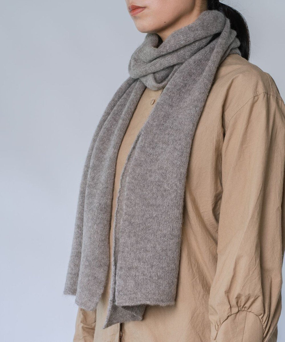 【アンドウール/AND WOOL】の〈上質な素材と手仕事から生まれた優しいニット〉ヤクの糸を編んだ細巾ストール 人気、トレンドファッション・服の通販 founy(ファニー) 　ファッション　Fashion　レディースファッション　Fashion for Women　キャンバス　Canvas, Canvas Fabric　ショール　Shawl, Wrap　ストール　Stole, Wrap　手編み　Hand-Knitted, Handmade Knit　ベーシック　Basic, Essential　A/W・秋冬　Autumn/Winter　S/S・春夏　SS, Spring/Summer, Warm Season　夏　Summer　ギフト プレゼント　Gift / Present　 other-1|ID: prp329100004677001 ipo3291000000033791656