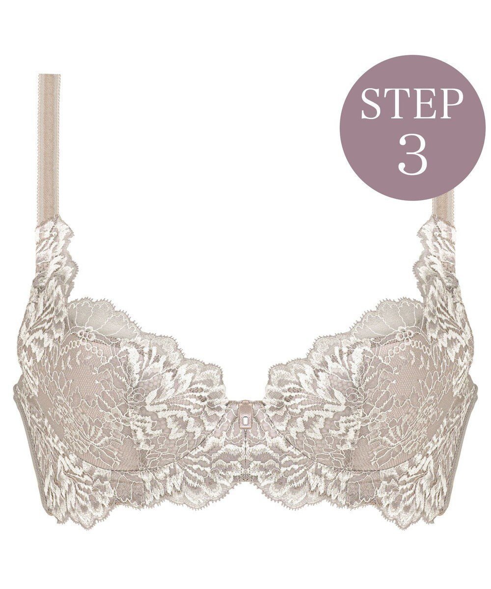 【ブラデリス ニューヨーク/BRADELIS New York】の【BRADELIS New York / 育乳STEP3 持ち上げる】 ヴィオラブラ インテリア・キッズ・メンズ・レディースファッション・服の通販 founy(ファニー) 　ファッション　Fashion　レディースファッション　Fashion for Women　アンダー　Underwear Essentials　デコルテ　Décolleté, Neckline　ブラジャー　Bra, Lingerie　モチーフ　Motif, Design Theme　ラップ　Wrap, Wrap Design　ランジェリー　Lingerie, Intimate Wear　レース　Lace, Lace Fabric　ワイヤー　Wire, Wired Bra　おすすめ　Recommended / Our Picks　エレガント 上品　Elegant　グレージュ|ID: prp329100004677003 ipo3291000000035492764