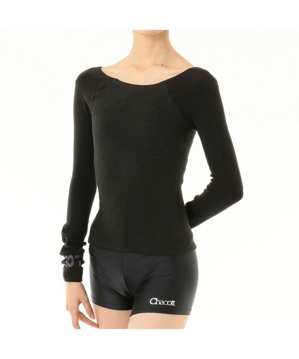 【チャコット/Chacott】の2wayニットトップ インテリア・キッズ・メンズ・レディースファッション・服の通販 founy(ファニー) ファッション Fashion レディースファッション Fashion for Women トップス・カットソー Cut & Sew Tops ニット Knit Tops & Sweaters チェック Check, Plaid, Tartan パターン Pattern, Design Print フィット Fit, Slim Fit 人気 Popular, Best Seller ブラック|ID: prp329100004677007 ipo3291000000034266490