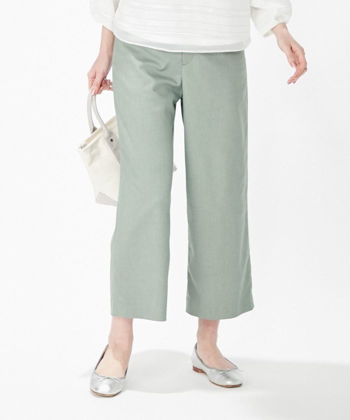 【ジェイ プレス/J.PRESS】の【洗える】TRシャークスキン ワイドパンツ インテリア・キッズ・メンズ・レディースファッション・服の通販 founy(ファニー) https://founy.com/ ファッション Fashion レディースファッション Fashion for Women パンツ Pants & Trousers ツイル Twist, Twisted Detail ドレープ Drape, Draping Fabric ワイド Wide, Wide Fit エレガント 上品 Elegant 夏 Summer 春 Spring S/S・春夏 SS, Spring/Summer, Warm Season 洗える Machine Washable |ID: prp329100004677018 ipo3291000000034266579