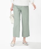 【ジェイ プレス/J.PRESS】の【洗える】TRシャークスキン ワイドパンツ スモーキーグリーン系|ID: prp329100004677018 ipo3291000000034266581