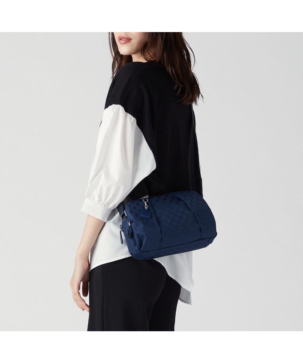 【イザック/Y'SACCS】のPolka Dots ポシェット インテリア・キッズ・メンズ・レディースファッション・服の通販 founy(ファニー) 　ファッション　Fashion　レディースファッション　Fashion for Women　エナメル　Patent Leather　コンビ　Combo, Combination Style　ドット　Polka Dot, Dot Pattern　ポケット　Pocket, Pocket Detail　ポシェット　Pochette, Mini Bag　リップ　Lip, Lip Motif　エレガント 上品　Elegant　ネイビー|ID: prp329100004677020 ipo3291000000033791732
