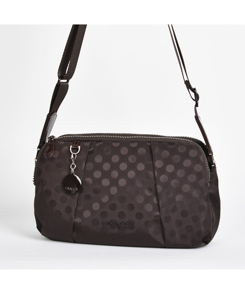 【イザック/Y'SACCS】のPolka Dots ポシェット インテリア・キッズ・メンズ・レディースファッション・服の通販 founy(ファニー) 　ファッション　Fashion　レディースファッション　Fashion for Women　エナメル　Patent Leather　コンビ　Combo, Combination Style　ドット　Polka Dot, Dot Pattern　ポケット　Pocket, Pocket Detail　ポシェット　Pochette, Mini Bag　リップ　Lip, Lip Motif　エレガント 上品　Elegant　チョコ|ID: prp329100004677020 ipo3291000000033791738