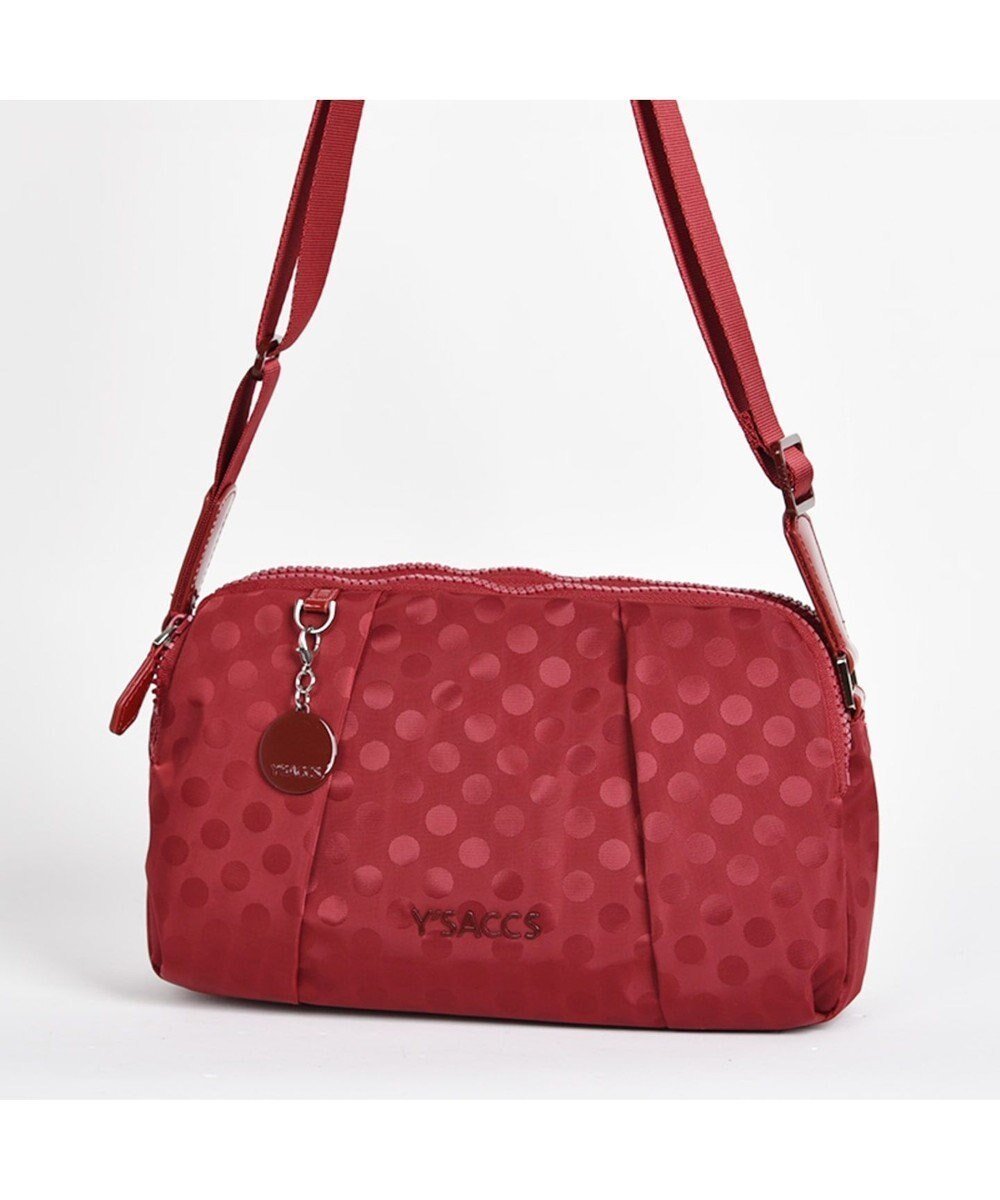 【イザック/Y'SACCS】のPolka Dots ポシェット インテリア・キッズ・メンズ・レディースファッション・服の通販 founy(ファニー) 　ファッション　Fashion　レディースファッション　Fashion for Women　エナメル　Patent Leather　コンビ　Combo, Combination Style　ドット　Polka Dot, Dot Pattern　ポケット　Pocket, Pocket Detail　ポシェット　Pochette, Mini Bag　リップ　Lip, Lip Motif　エレガント 上品　Elegant　ワイン|ID: prp329100004677020 ipo3291000000033791743