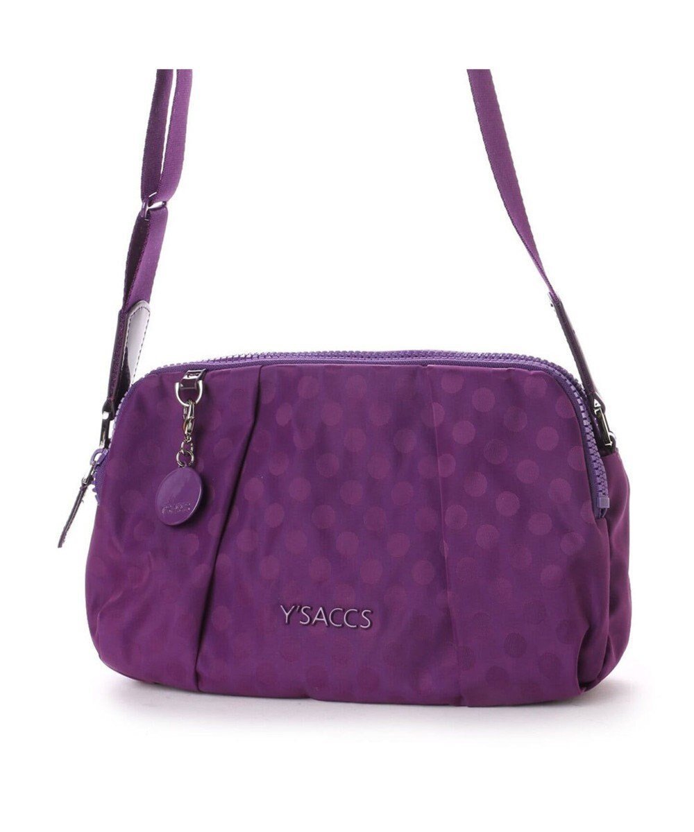 【イザック/Y'SACCS】のPolka Dots ポシェット インテリア・キッズ・メンズ・レディースファッション・服の通販 founy(ファニー) 　ファッション　Fashion　レディースファッション　Fashion for Women　エナメル　Patent Leather　コンビ　Combo, Combination Style　ドット　Polka Dot, Dot Pattern　ポケット　Pocket, Pocket Detail　ポシェット　Pochette, Mini Bag　リップ　Lip, Lip Motif　エレガント 上品　Elegant　パープル|ID: prp329100004677020 ipo3291000000033791748