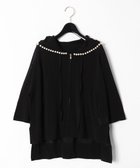 【グレース コンチネンタル/GRACE CONTINENTAL】のパールニットフーディー ブラック|ID: prp329100004677026 ipo3291000000033791800