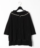 【グレース コンチネンタル/GRACE CONTINENTAL】のパールニットフーディー ブラック|ID: prp329100004677026 ipo3291000000034266715