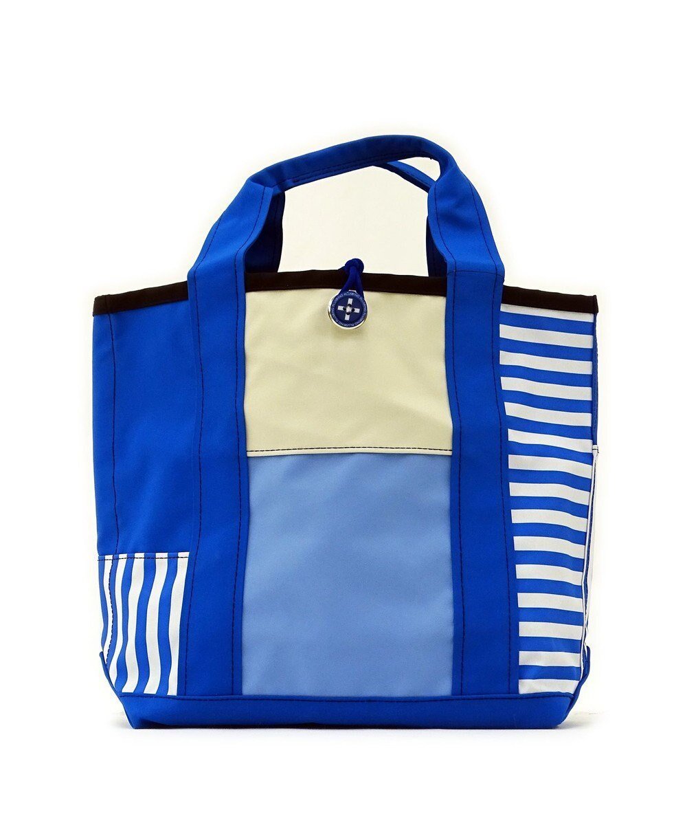 【プラスリング/+RING】の傘生地を使用した撥水トートバッグM 青 SR102 人気、トレンドファッション・服の通販 founy(ファニー) 　ファッション　Fashion　レディースファッション　Fashion for Women　バッグ　Bags　レイングッズ・傘・晴雨兼用傘　Umbrellas & Rain Gear　ボンディング　Bonding, Bonded Fabric　ポケット　Pocket, Pocket Detail　傘　Umbrella, Parasol　雑誌　Magazine, Fashion Magazine　 other-1|ID: prp329100004677030 ipo3291000000034266901