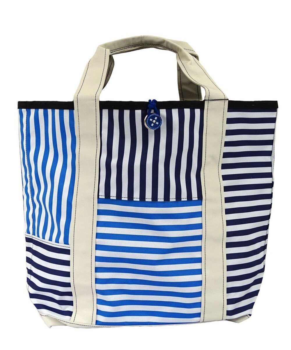 【プラスリング/+RING】の【大容量】傘生地を使用した撥水トートバッグ L ブルーストライプ SR111 人気、トレンドファッション・服の通販 founy(ファニー) ファッション Fashion レディースファッション Fashion for Women バッグ Bags レイングッズ・傘・晴雨兼用傘 Umbrellas & Rain Gear ストライプ Stripe, Striped Pattern ポケット Pocket, Pocket Detail 傘 Umbrella, Parasol 軽量 Lightweight, Ultra Light other-1|ID: prp329100004677032 ipo3291000000034266921