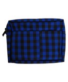 【プラスリング/+RING】の【プラスリング】傘生地を使用した撥水ハンディーポーチ BLU-CHK Sr.142 紺|ID: prp329100004677036 ipo3291000000034265952