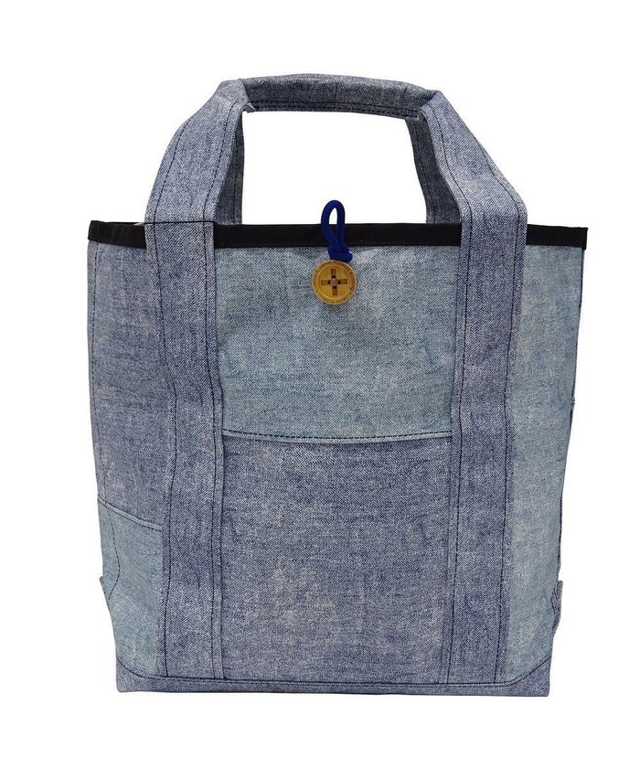 【プラスリング/+RING】の傘生地を使用した撥水トートバッグM BLU denim-like pattern SR242 インテリア・キッズ・メンズ・レディースファッション・服の通販 founy(ファニー) https://founy.com/ ファッション Fashion レディースファッション Fashion for Women バッグ Bags レイングッズ・傘・晴雨兼用傘 Umbrellas & Rain Gear デニム Denim, Jeans Material プリント Print, Printed Pattern ボンディング Bonding, Bonded Fabric ポケット Pocket, Pocket Detail 傘 Umbrella, Parasol 雑誌 Magazine, Fashion Magazine |ID: prp329100004677045 ipo3291000000034265278