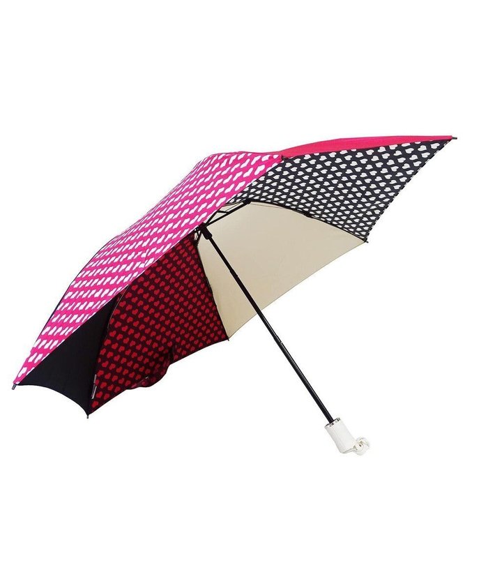 【プラスリング/+RING】のレディース向け プラスリング 簡単開閉式折傘55cm MLT-Heart T732 インテリア・キッズ・メンズ・レディースファッション・服の通販 founy(ファニー) https://founy.com/ ファッション Fashion レディースファッション Fashion for Women レイングッズ・傘・晴雨兼用傘 Umbrellas & Rain Gear ラップ Wrap, Wrap Design 傘 Umbrella, Parasol |ID: prp329100004677057 ipo3291000000034265413