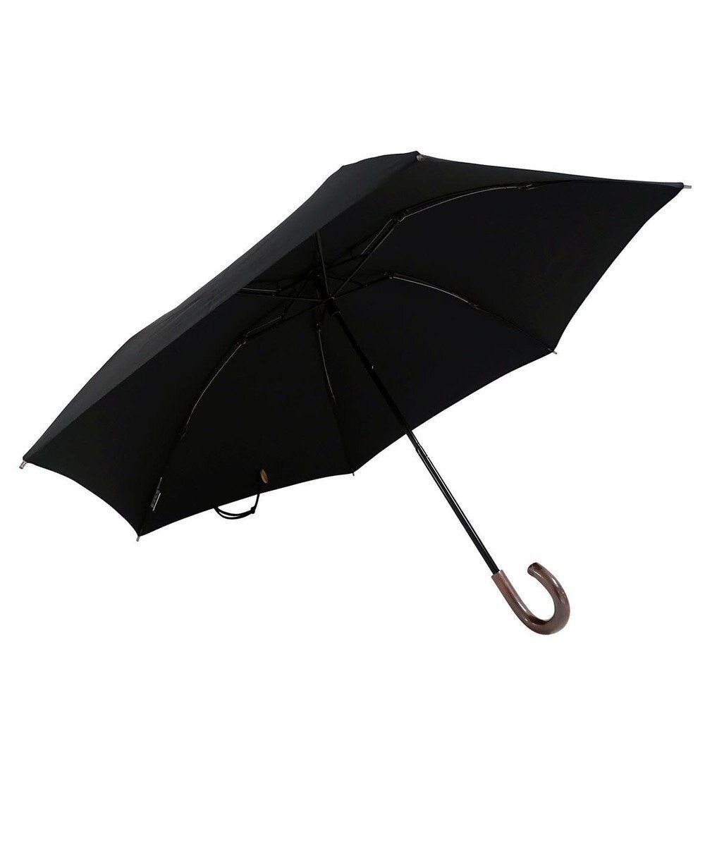 【プラスリング/+RING】のレディース向け 晴雨兼用(折傘) 無地BLK T765 インテリア・キッズ・メンズ・レディースファッション・服の通販 founy(ファニー) 　ファッション　Fashion　レディースファッション　Fashion for Women　レイングッズ・傘・晴雨兼用傘　Umbrellas & Rain Gear　コンパクト　Compact, Small Size　ラップ　Wrap, Wrap Design　傘　Umbrella, Parasol　夏　Summer　無地　Plain, Solid Color　黒|ID: prp329100004677060 ipo3291000000034265461