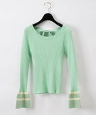 【グレース コンチネンタル/GRACE CONTINENTAL】のバックリボンニットトップ ライトグリーン|ID: prp329100004677067 ipo3291000000033791911