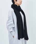 【アンドウール/AND WOOL】の〈上質な素材と手仕事から生まれた優しいニット〉カシミヤ100%の細巾ストール / マフラー ブラック|ID: prp329100004677072 ipo3291000000034267080
