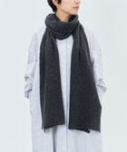 【アンドウール/AND WOOL】の〈上質な素材と手仕事から生まれた優しいニット〉カシミヤ100%の細巾ストール / マフラー チャコールグレー|ID: prp329100004677072 ipo3291000000034267081