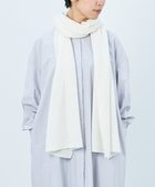 【アンドウール/AND WOOL】の〈上質な素材と手仕事から生まれた優しいニット〉カシミヤ100%の細巾ストール / マフラー ホワイト|ID: prp329100004677072 ipo3291000000034267085