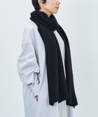 【アンドウール/AND WOOL】の〈上質な素材と手仕事から生まれた優しいニット〉カシミヤ100%の細巾ストール / マフラー ブラック|ID: prp329100004677072 ipo3291000000035767342