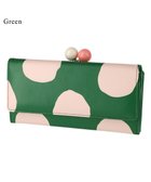 【ツモリチサト キャリー/tsumori chisato CARRY】のズームドット がま口 長財布 人気、トレンドファッション・服の通販 founy(ファニー) ファッション Fashion レディースファッション Fashion for Women ミニ財布・二つ折り財布 Wallets & Card Cases ドット Polka Dot, Dot Pattern ネコ Cat, Feline Motif 手描き Hand-Drawn, Illustrated 財布 Wallet, Purse thumbnail グリーン|ID: prp329100004677076 ipo3291000000033791975