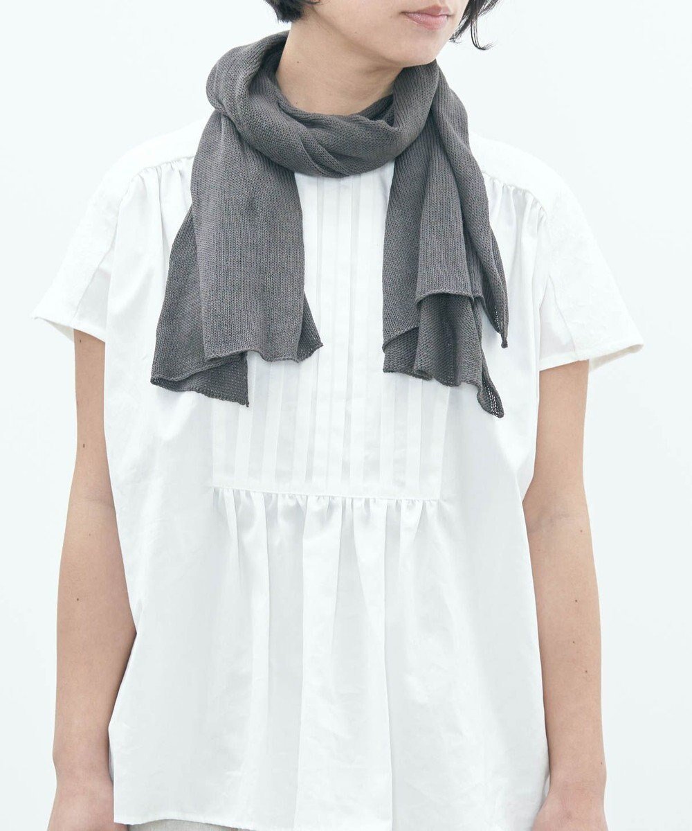 【アンドウール/AND WOOL】の〈上質な素材と手仕事から生まれた優しいニット〉コットンシルクカシミヤのストール インテリア・キッズ・メンズ・レディースファッション・服の通販 founy(ファニー) 　ファッション　Fashion　レディースファッション　Fashion for Women　春　Spring　キャンバス　Canvas, Canvas Fabric　ショール　Shawl, Wrap　シルク　Silk, 100% Silk　ストール　Stole, Wrap　手編み　Hand-Knitted, Handmade Knit　ベーシック　Basic, Essential　別注　Limited Edition, Custom Order　S/S・春夏　SS, Spring/Summer, Warm Season　夏　Summer　ギフト プレゼント　Gift / Present　チャコールグレー|ID: prp329100004677077 ipo3291000000033791981