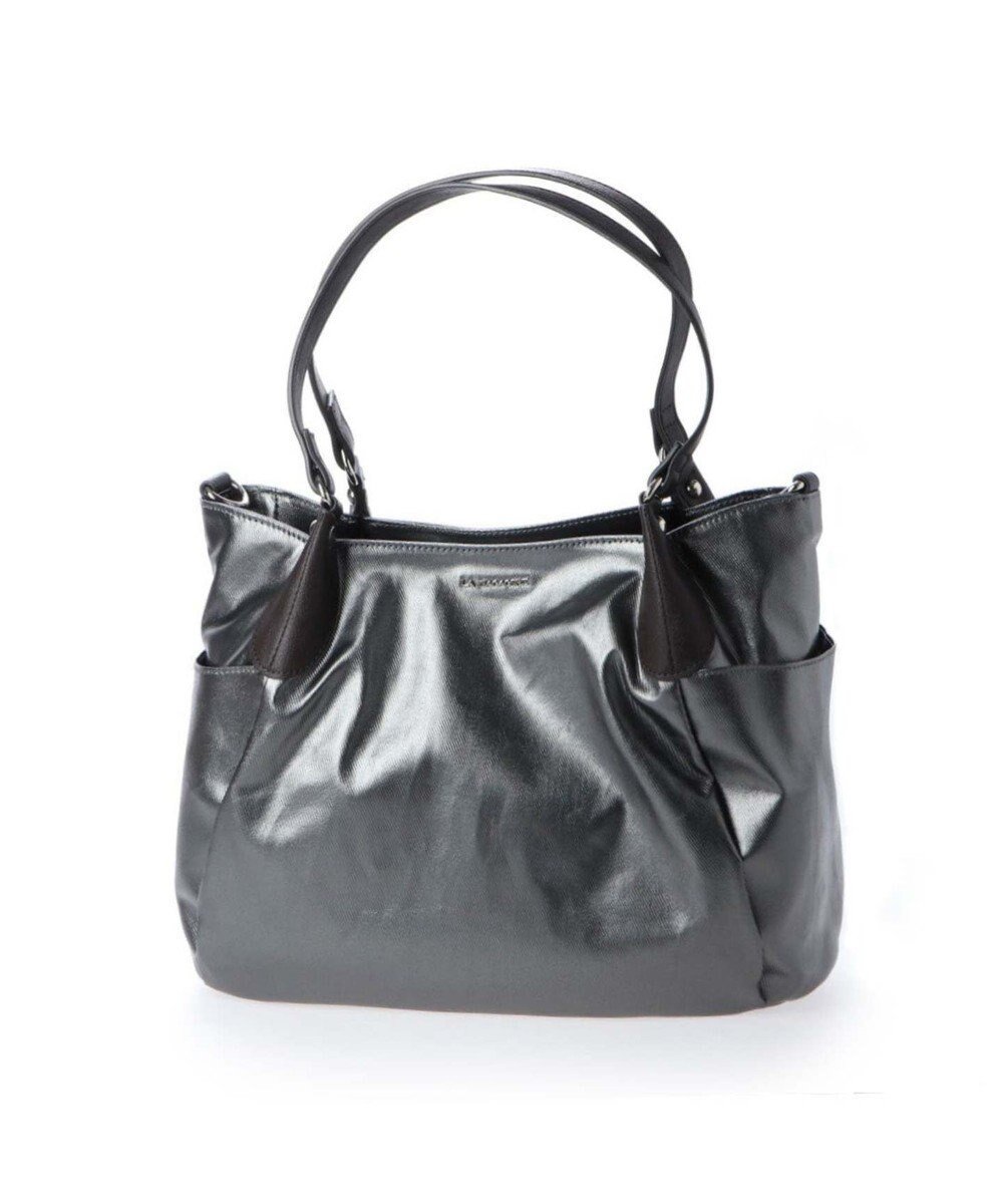 【ラ バガジェリー/LA BAGAGERIE】のEMAILLERシリーズ 2wayトート Sサイズ インテリア・キッズ・メンズ・レディースファッション・服の通販 founy(ファニー) 　ファッション　Fashion　レディースファッション　Fashion for Women　バッグ　Bags　エナメル　Patent Leather　コーティング　Coating, Coated Finish　ショルダー　Shoulder, Shoulder Strap　フォルム　Silhouette, Form　ラウンド　Round, Round Neck　人気　Popular, Best Seller　定番　Standard, Basic Item　ガンメタリック|ID: prp329100004677080 ipo3291000000034267198