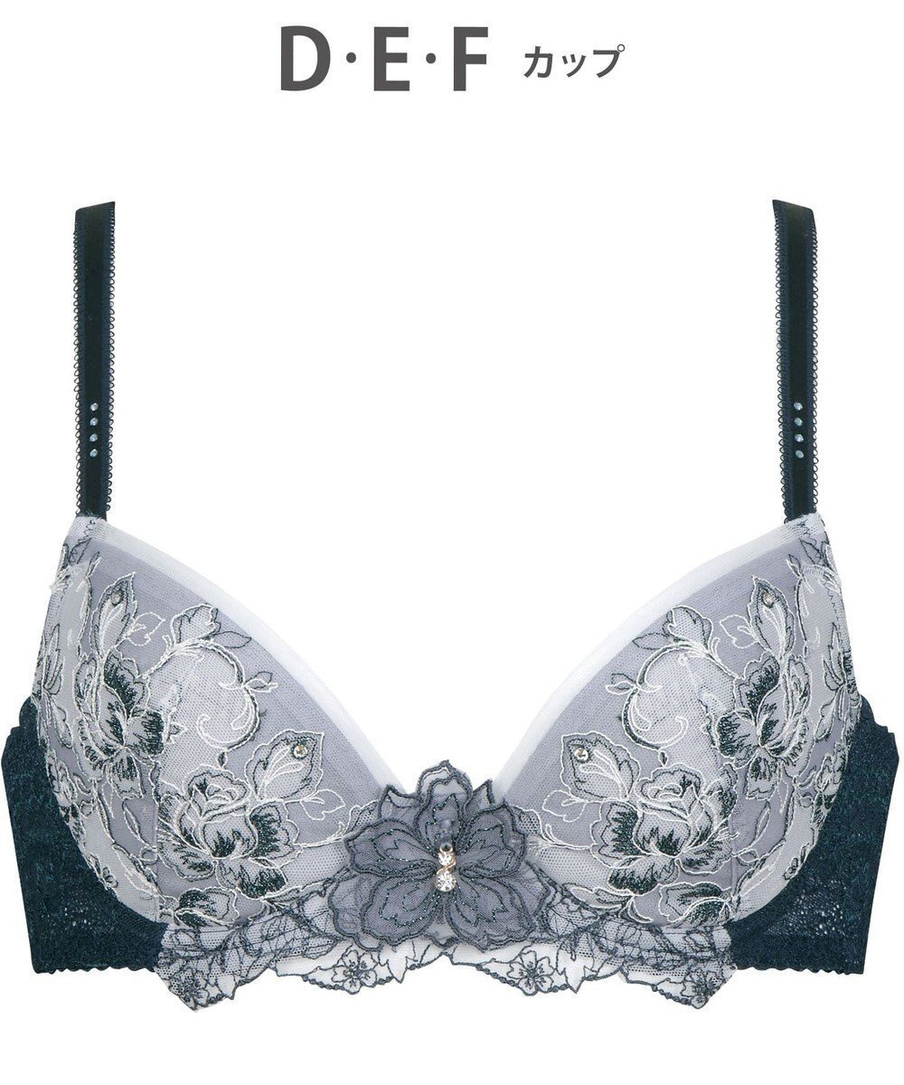 【ウィング/Wing】の3/4カップブラ 【4050シリーズ】 ウイング/ワコール PB4050 インテリア・キッズ・メンズ・レディースファッション・服の通販 founy(ファニー) ファッション Fashion レディースファッション Fashion for Women アンダー Underwear Essentials ストーン Stone, Gem-Like チャーム Charm, Pendant ブラジャー Bra, Lingerie ラップ Wrap, Wrap Design レース Lace, Lace Fabric グレイッシュブルー|ID: prp329100004677134 ipo3291000000034266100