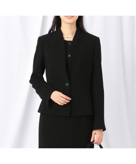 【自由区 FORMAL/JIYU-KU FORMAL】の【ストレッチ素材】NOIE15平二重 ノーカラージャケット 人気、トレンドファッション・服の通販 founy(ファニー) ファッション Fashion レディースファッション Fashion for Women アウター Coat / Outerwear Collection レディースジャケット・軽アウター Jackets ノーカラージャケット / シンプル上品コーデ Collarless Jackets ジャケット Jacket, Outerwear ストレッチ Stretch, Stretchy Fabric ハンカチ Handkerchief, Hanky ポケット Pocket, Pocket Detail 人気 Popular, Best Seller 夏 Summer S/S・春夏 SS, Spring/Summer, Warm Season A/W・秋冬 Autumn/Winter |ID:prp329100004677149