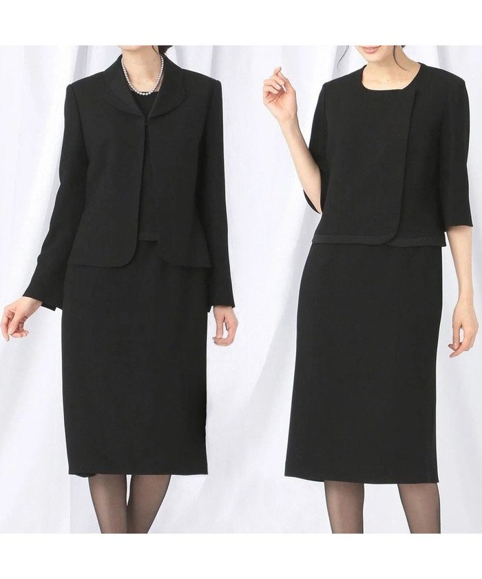 【自由区 FORMAL/JIYU-KU FORMAL】の【高級トリアセテート素材】レベッカBSジョーゼット ジャケット+ワンピース インテリア・キッズ・メンズ・レディースファッション・服の通販 founy(ファニー) https://founy.com/ ファッション Fashion レディースファッション Fashion for Women アウター Coat / Outerwear Collection レディースジャケット・軽アウター Jackets スーツ Business Suits & Workwear スーツジャケット・オフィスブレザー Suit Jackets / Blazers スーツセット・2点セット・レディーススーツ Suit Sets / 2-Piece Suits / Office Suit Sets アンサンブル Ensemble Set サテン Satin, Glossy Fabric シンプル Simple, Minimal ジャケット Jacket, Outerwear ジョーゼット Georgette, Semi-Sheer Fabric スーツ Suit, Formalwear セットアップ Set-Up, Coordinated Outfit ドレープ Drape, Draping Fabric A/W・秋冬 Autumn/Winter S/S・春夏 SS, Spring/Summer, Warm Season おすすめ Recommended / Our Picks 夏 Summer |ID: prp329100004677164 ipo3291000000033792304