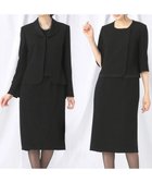 【自由区 FORMAL/JIYU-KU FORMAL】の【高級トリアセテート素材】レベッカBSジョーゼット ジャケット+ワンピース ブラック系|ID: prp329100004677164 ipo3291000000033792305